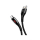 Kabel USAMS Kabel pleciony microUSB 1,2m Power-off 2A czarny